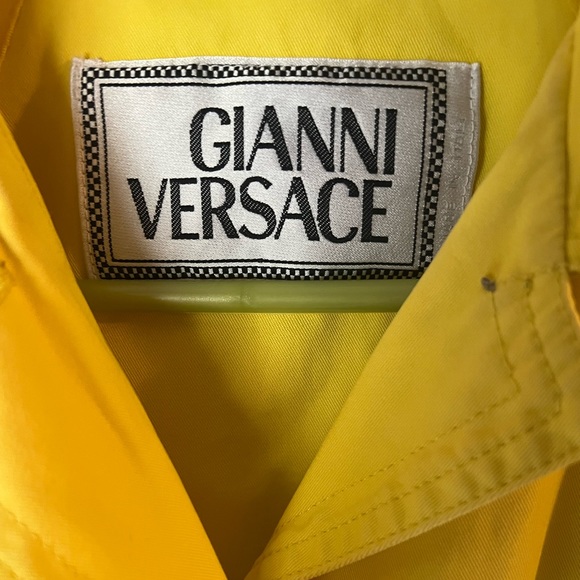 Gianni Versace Yellow Jacket with belt Vintage 90’s - Picture 3 of 5